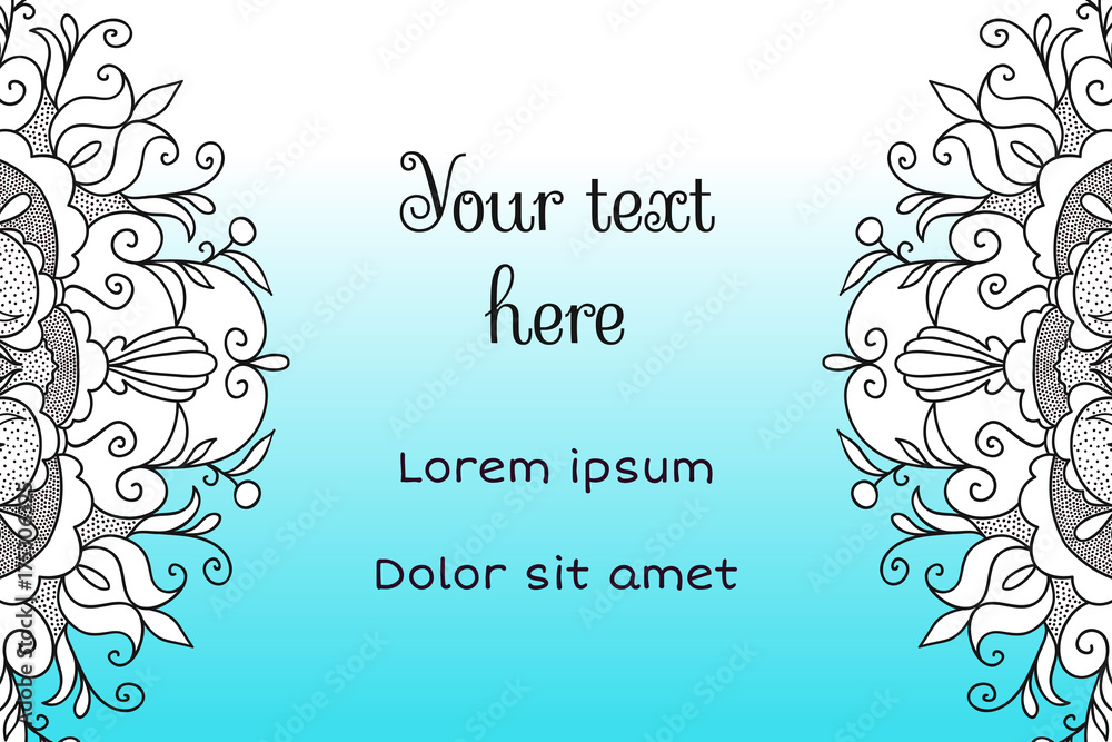 Obraz premium Invitation card template