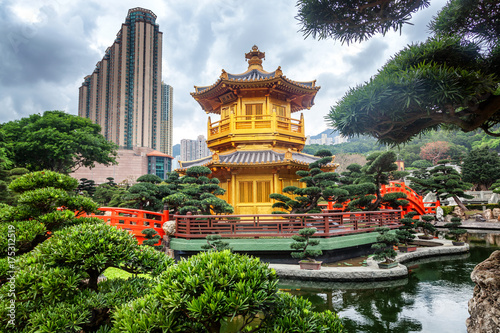 Nan Lian Garden  beautiful urban landscape  an oasis of nature in the heart of Hong Kong