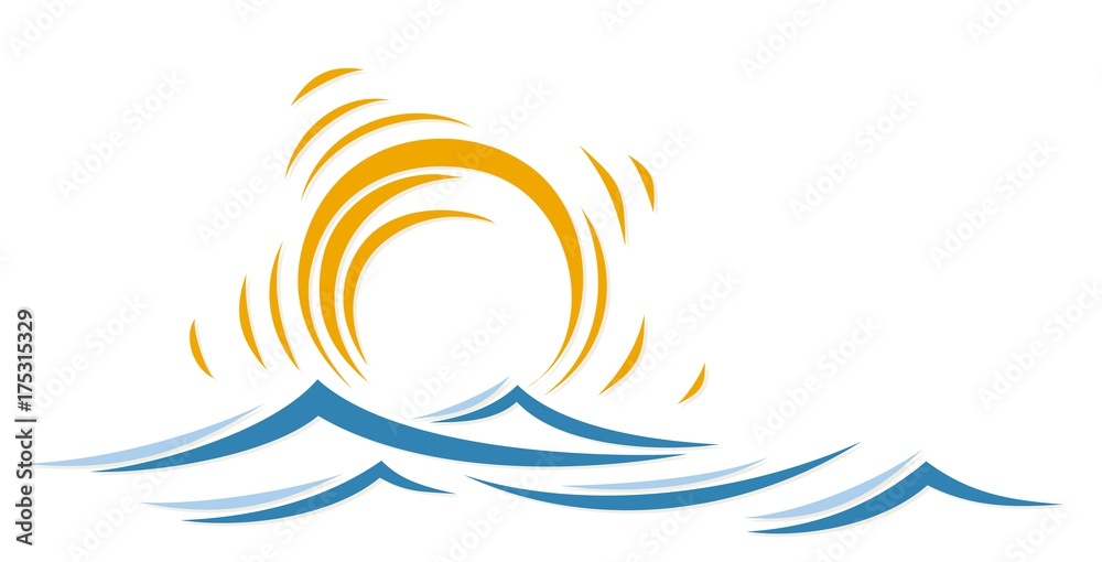 Obraz premium Sun and sea. 