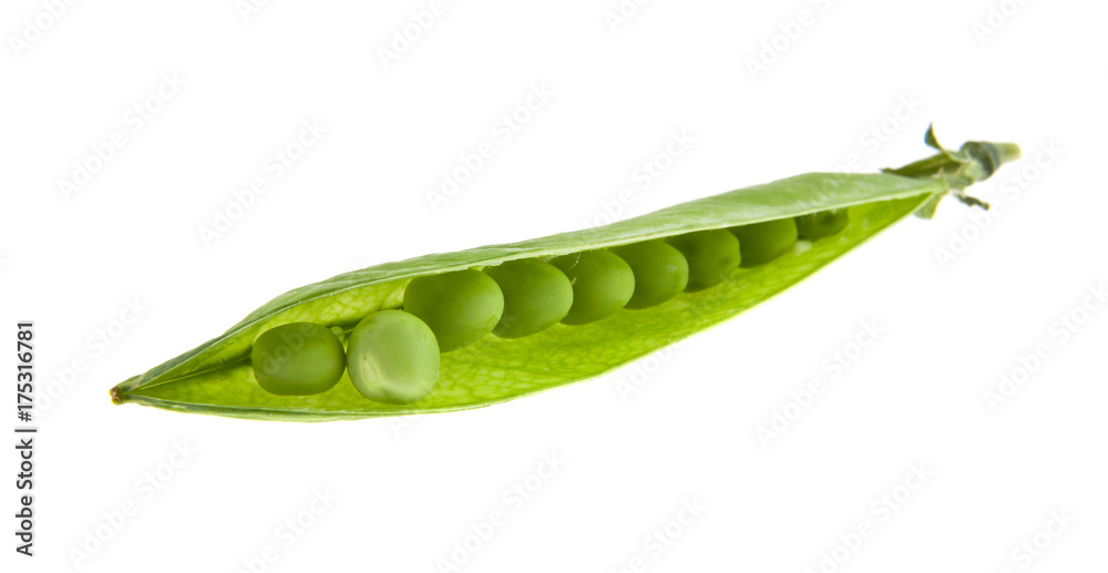 Green peas isolated on white background Green peas isolated on white background