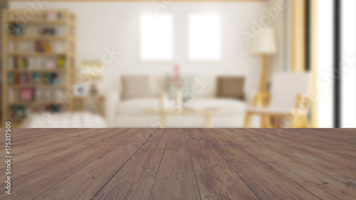 Wohnzimmer Hintergrund mit Fläche aus Holz