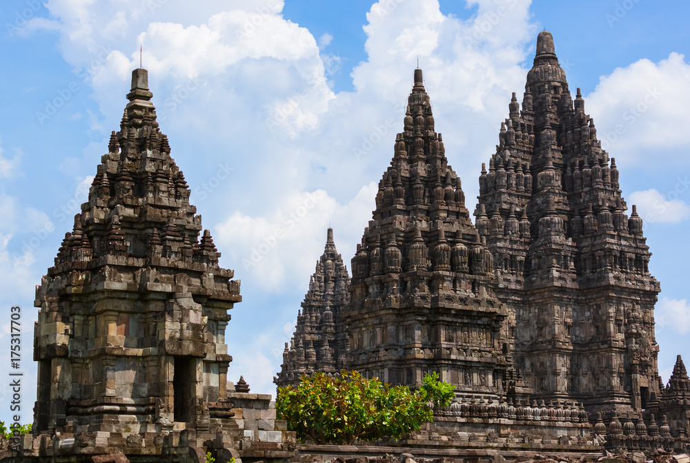 Fototapeta premium Prambanan temple near Yogyakarta on Java island - Indonesia