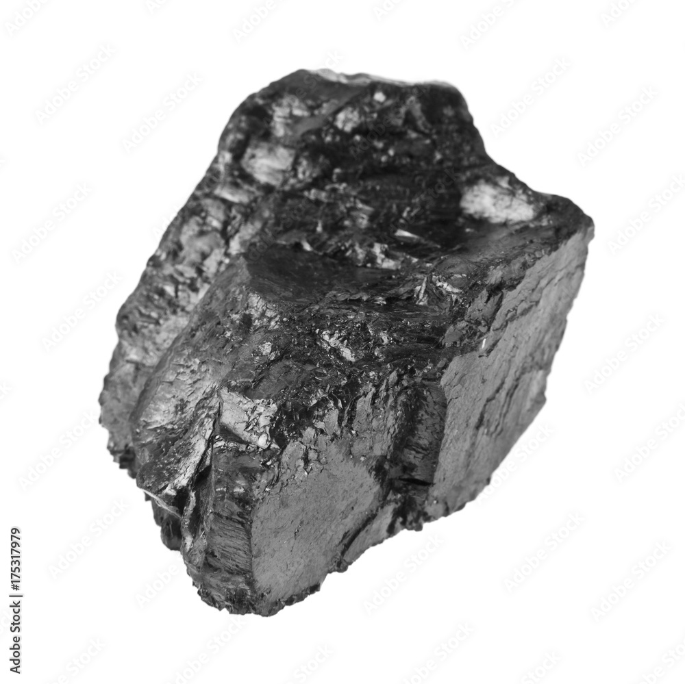 coal isolated on white background closeup coal isolated on white background closeup