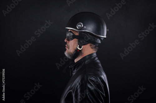 portrait of a biker