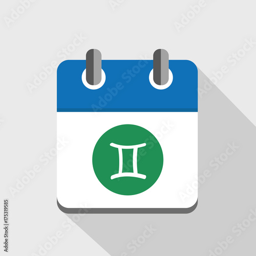 sternzeichen zwillinge symbol im kalender