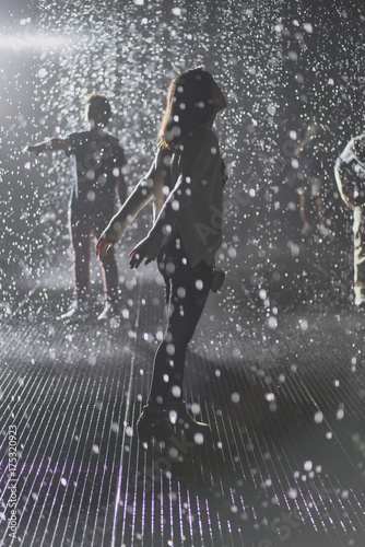 Spinning in the Rain Room