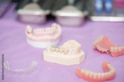 Dental sample instrument in dental clinic