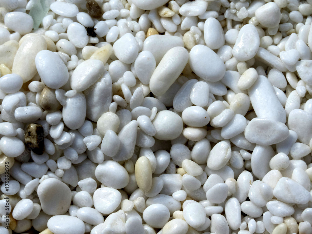 beautiful pebbles of marble