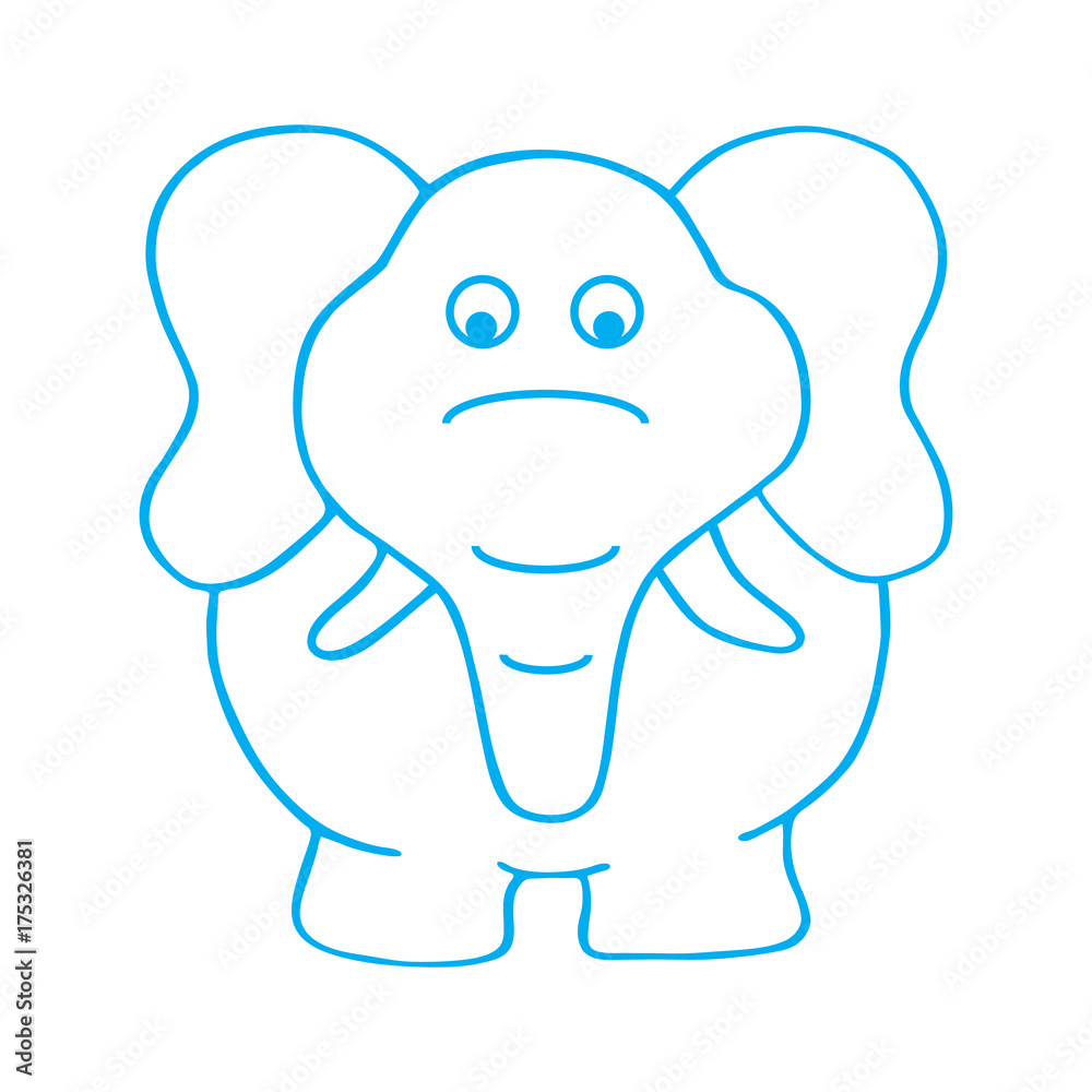 Cute elephant illustration vector. Cute elephant illustration vector.