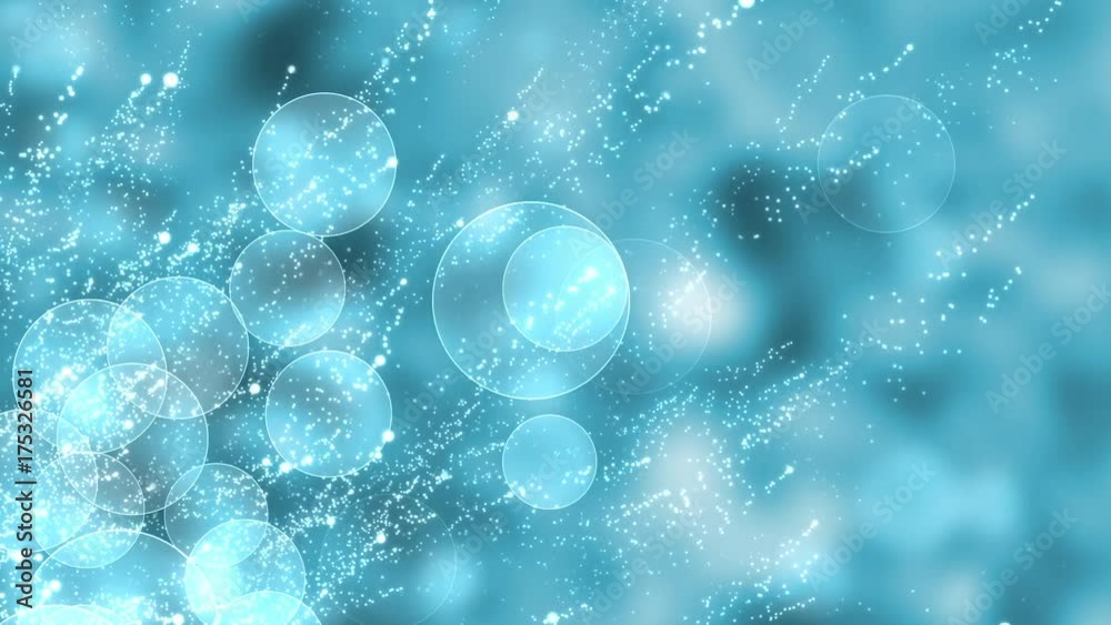 Abstract Blue Christmas motion cg background. Sparkles and round glitter bokeh particles and light. New year collection Abstract Blue Christmas motion cg background. Sparkles and round glitter bokeh particles and light. New year collection