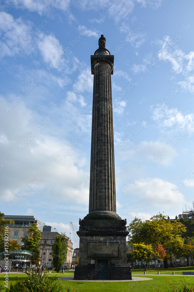 EDINBURGH, SCOTLAND - September 27, 2017:  Melville Monument at St. Andrew's Square