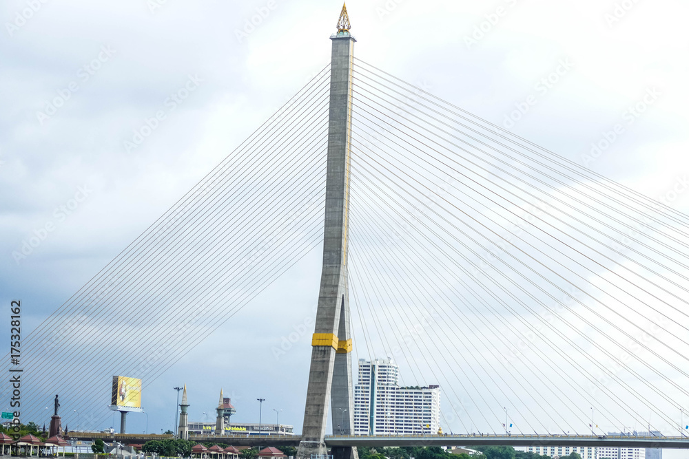 Bridge over the Chao Phraya River, Thailand