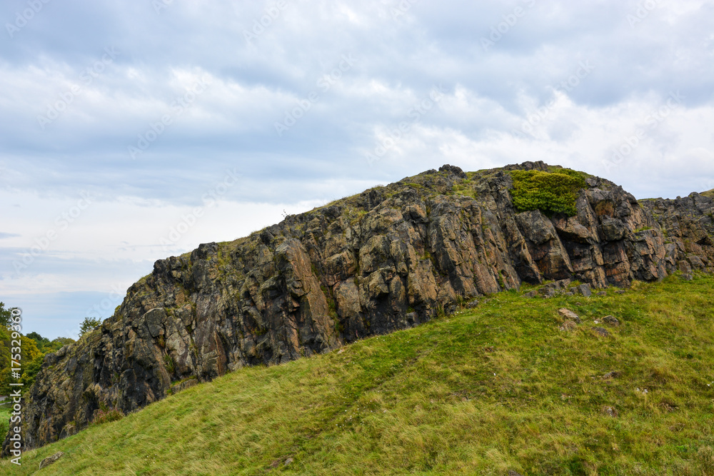 Hollyrood park and Arthur's Seat near Edinburgh, Scotland