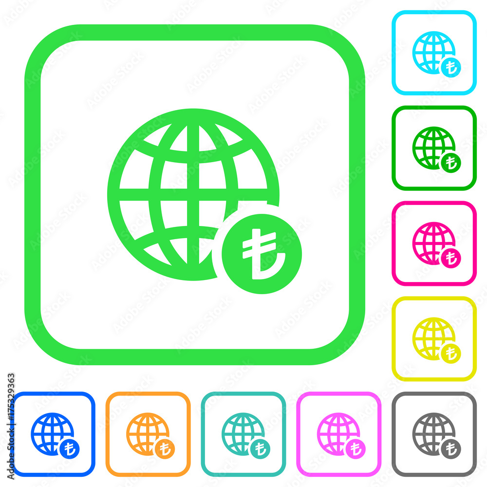 Online Lira payment vivid colored flat icons icons Online Lira payment vivid colored flat icons icons