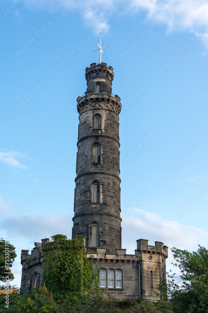 The Nelson monument on Calton Hill in Edinburgh