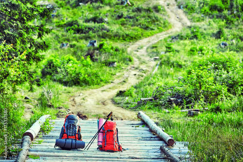 Wallpaper Mural Traveling in the mountains, in the wild. Torontodigital.ca