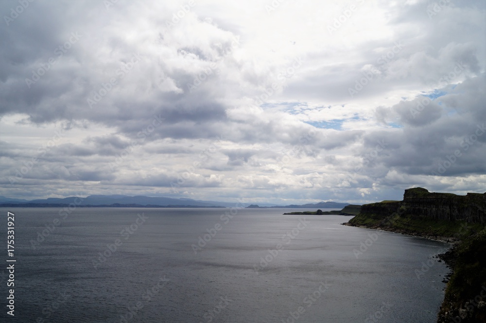 Landscape views of the Isle of Skye in Scotland, UK