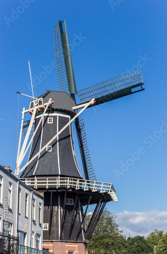 Historic windmill Adriaan in the center of Haarlem