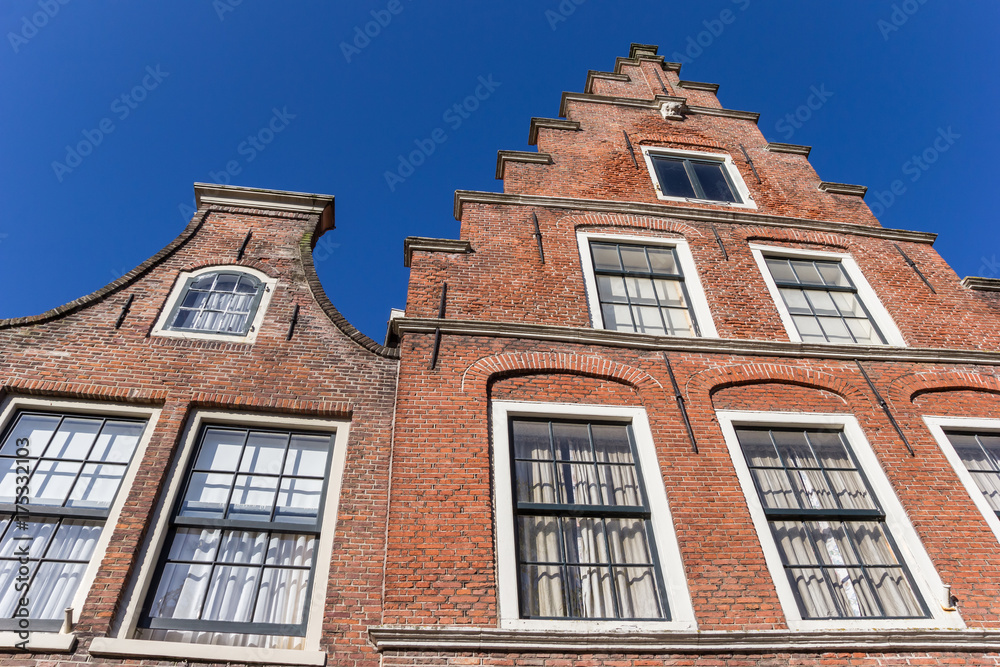 Historic gables in the old center of Haarlem