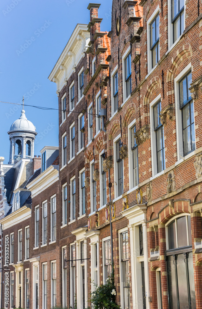 Fototapeta premium Facades of old houses in Haarlem