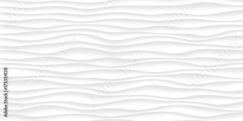 Fototapeta Naklejka Na Ścianę i Meble -  Line White texture. Gray abstract pattern surface. Wave wavy nature geometric modern. On white background. Vector illustration