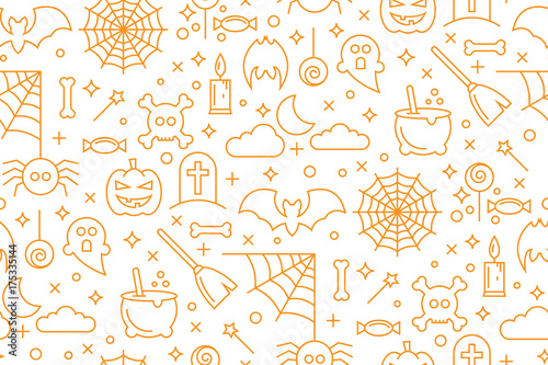 Abstract seamless Halloween wallpaper pattern as a background