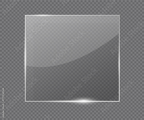 Wallpaper Mural Glass banner realistic vector illustration Torontodigital.ca