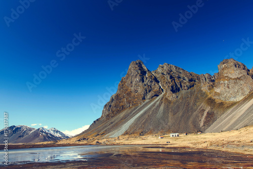 Mountain landscape with lake. Iceland © grthirteen