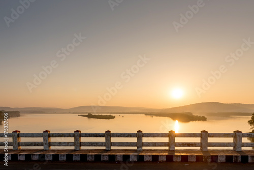 View of the river from the bridge  India  Goa