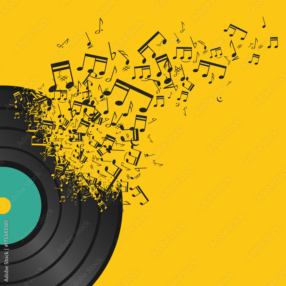 Obraz premium fond abstrait musique