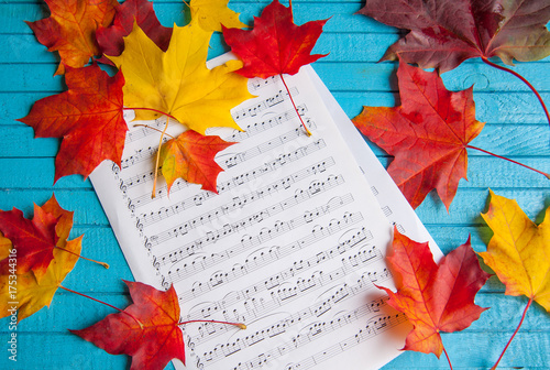 Colorful music of autumn