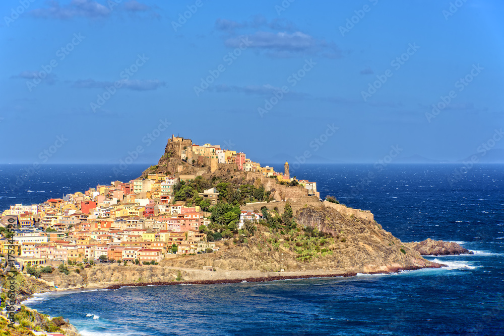Castelsardo Stadt Sardinien Mittelmeer Bucht
