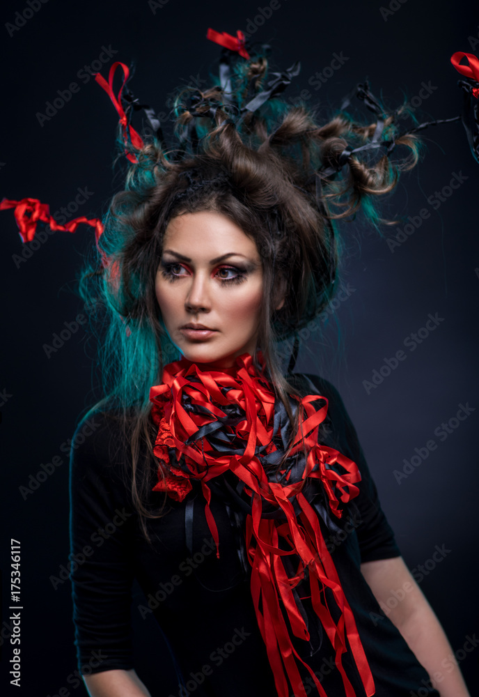 Young woman fantasy costume