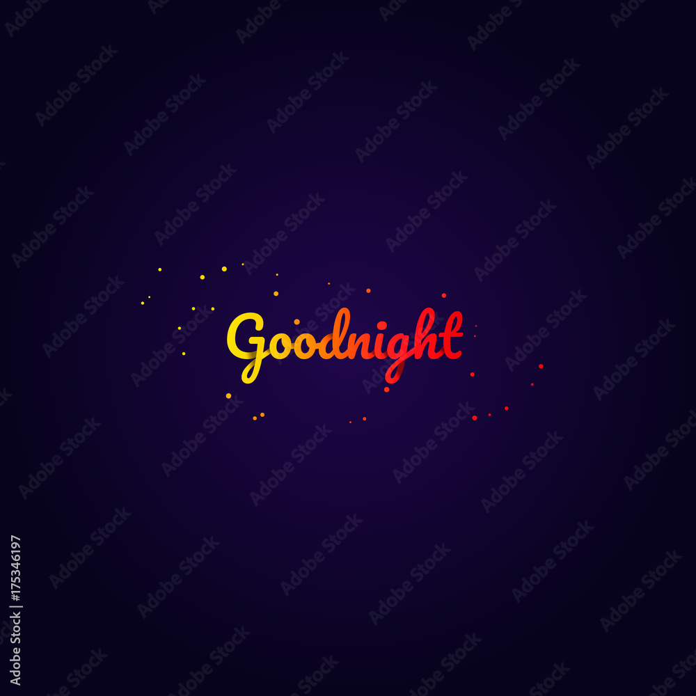 Goodnight origami text concept, vector art and illustration. Goodnight origami text concept, vector art and illustration.