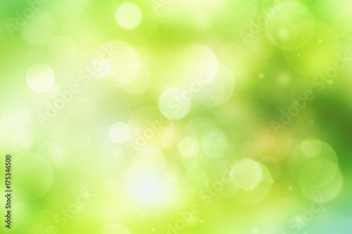Green background blur.