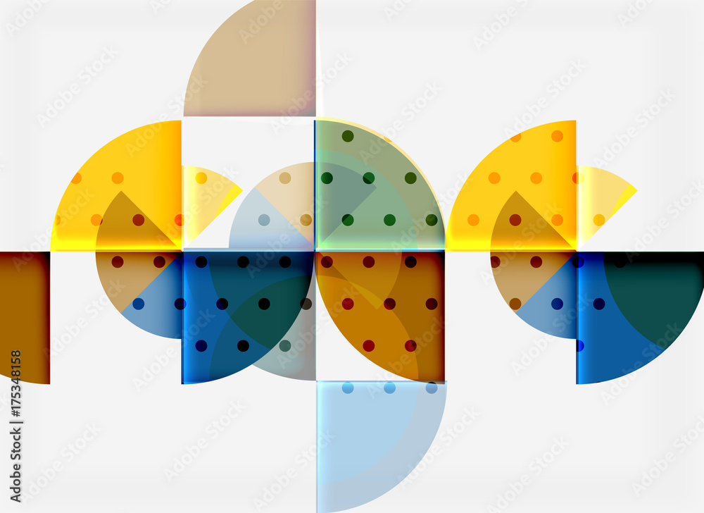 Geometric circle abstract banner