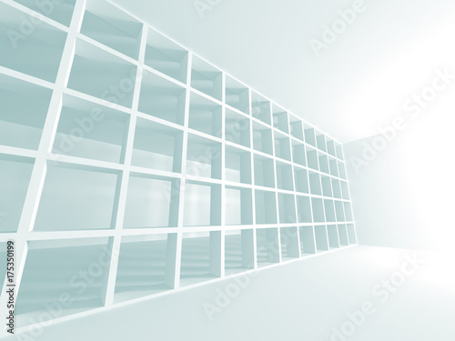 Abstract Modern White Architecture Background