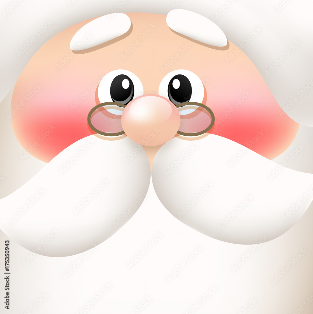 Fototapeta premium Santa Claus face