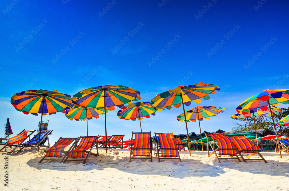 Sea,Island,umbrella,Thailand, Khai Island Phuket