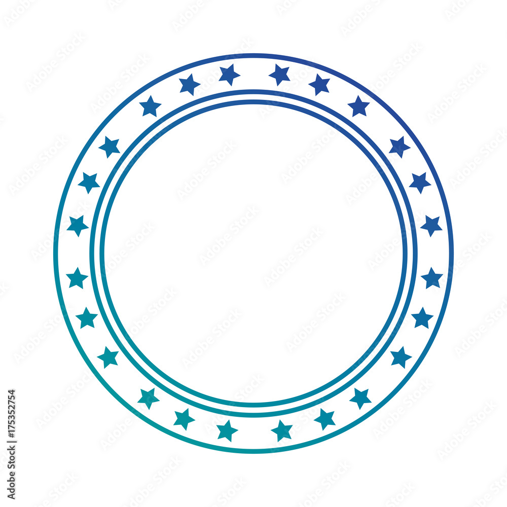 circle seal with stars circle seal with stars