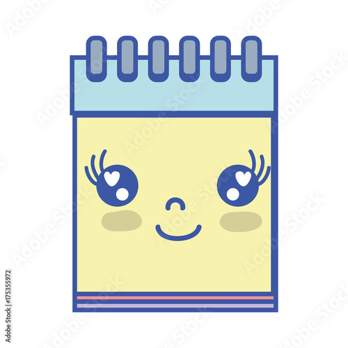 kawaii cute happy notebook tool