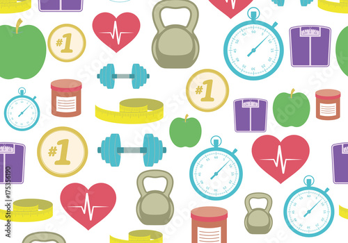 Healthy symbols and icons
