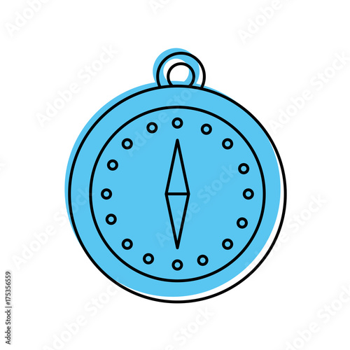 magnetic compass navigation orienteering and location point