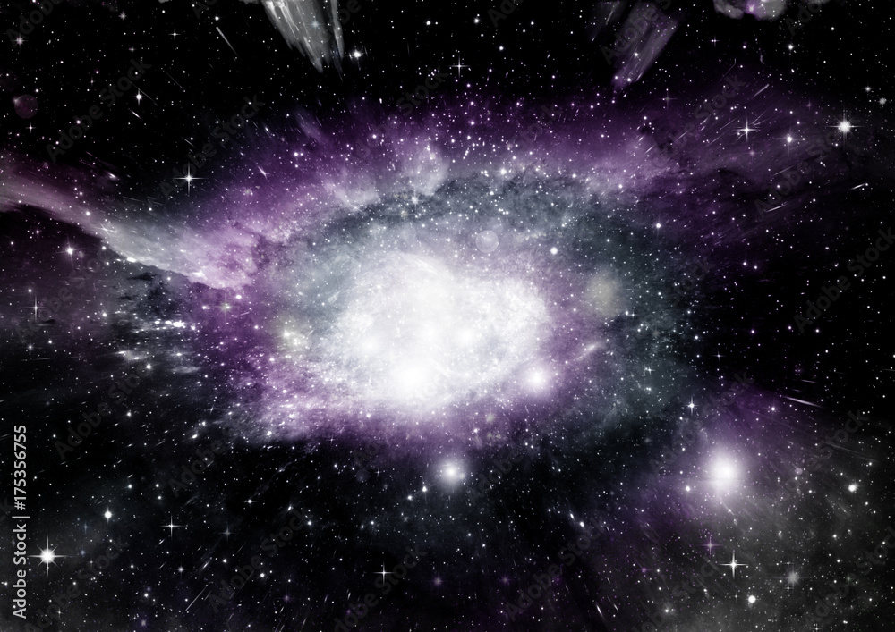 Fototapeta premium galaxy in a free space