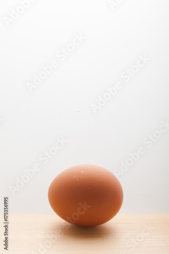 Beautiful Chicken eggs on white background 