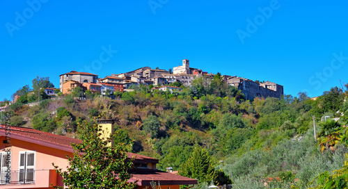 panorama of the countryside of Ferentino Frosinone Italy