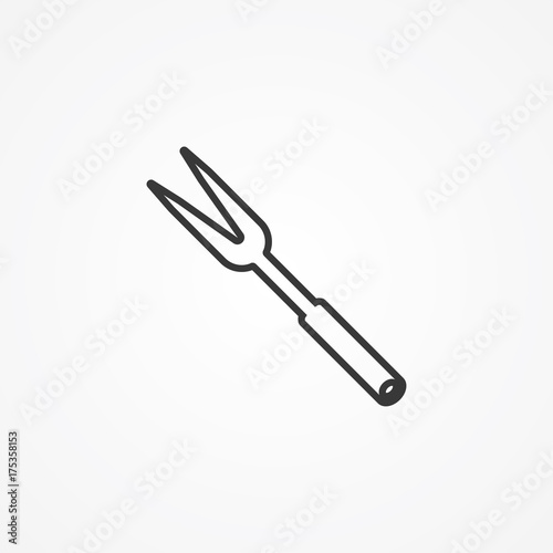 Barbecue fork icon