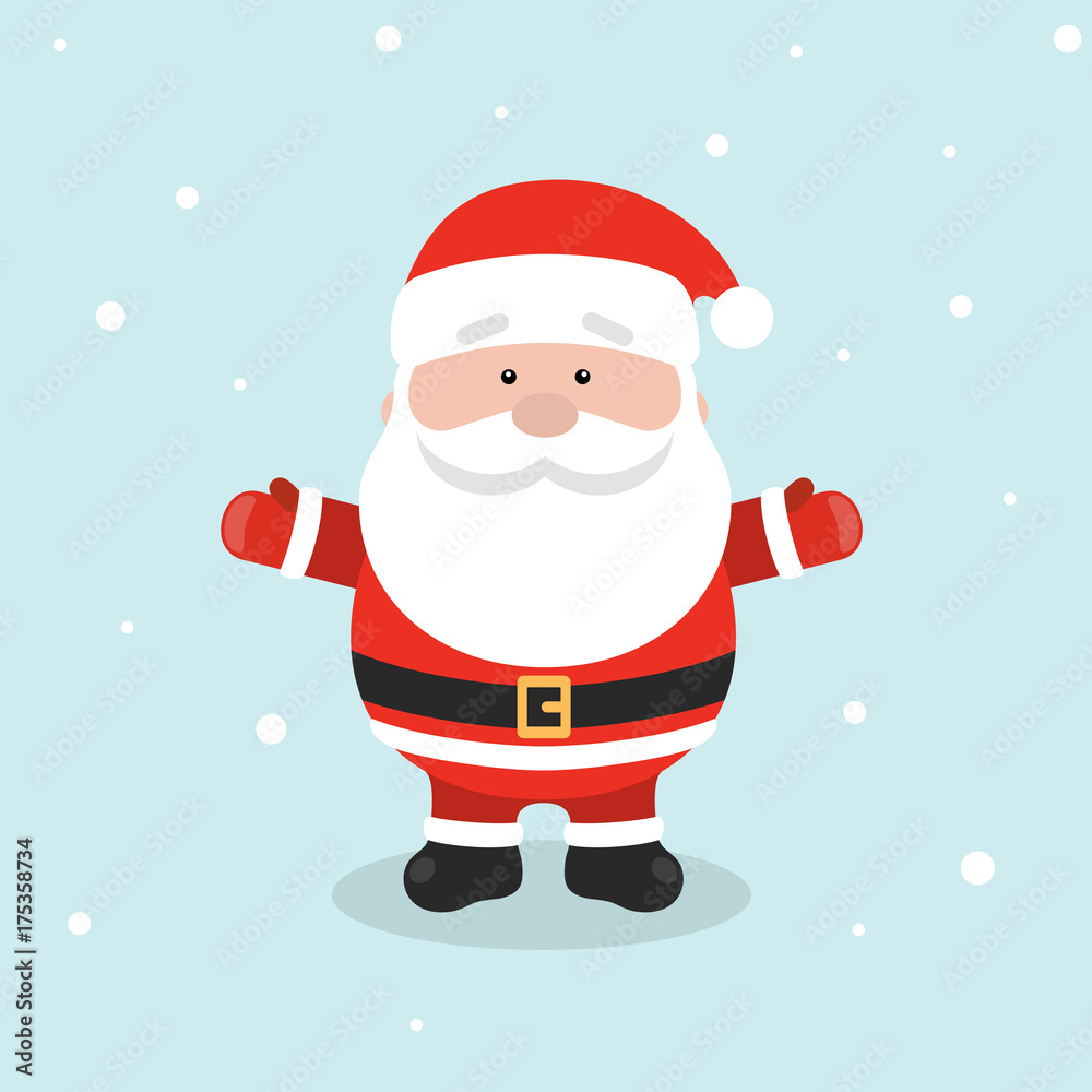 Retro styled Christmas Card with Santa Claus Retro styled Christmas Card with Santa Claus