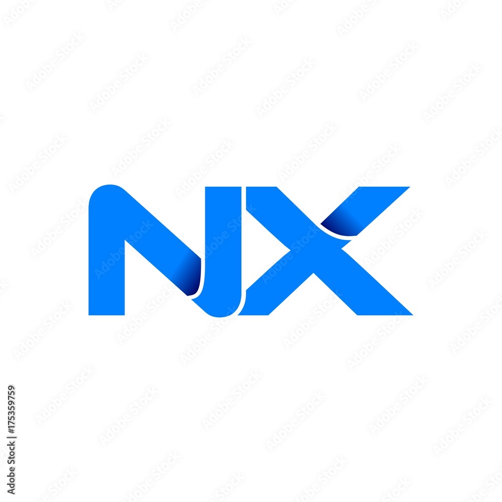 Premium Vector | Nx letters logo design, vector