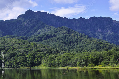 鏡池の夏　戸隠連峰
